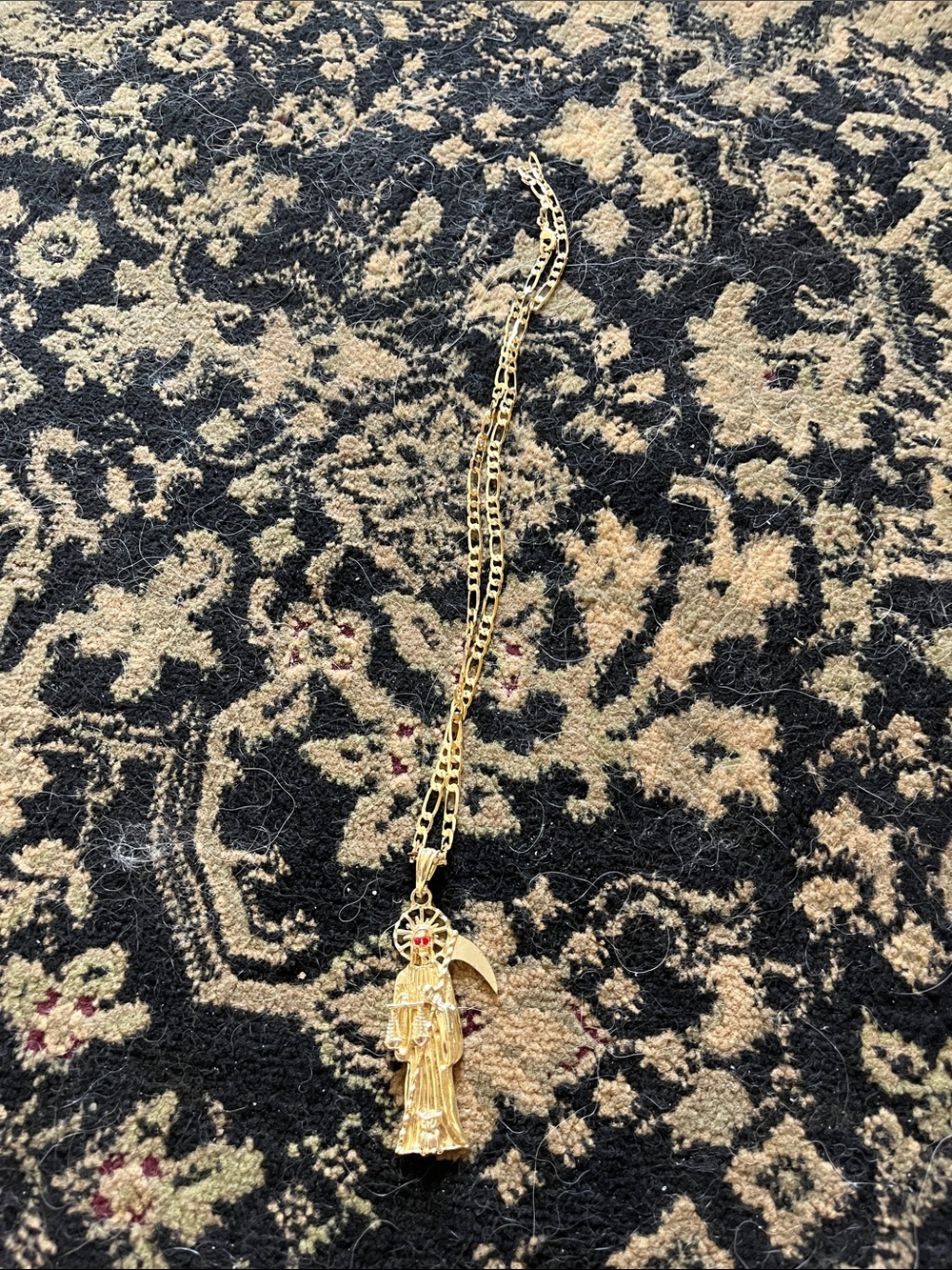 Gold-Tone Saint Pendant Necklace - Women Jewelry